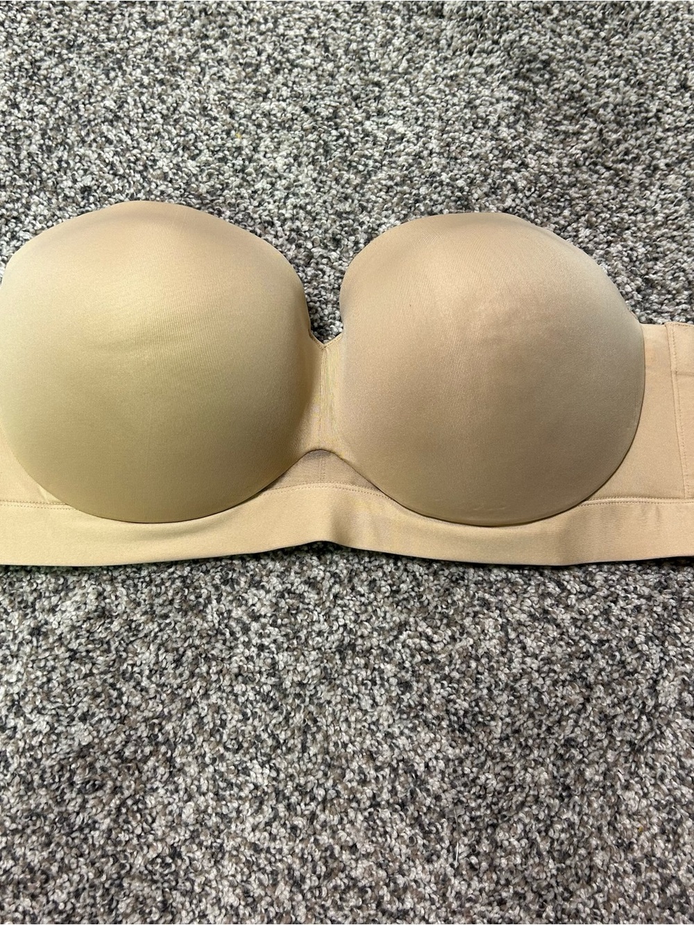 Cacique Lane Bryant Womens Strapless Bra Comfort Bliss Strapless Nude 40 C